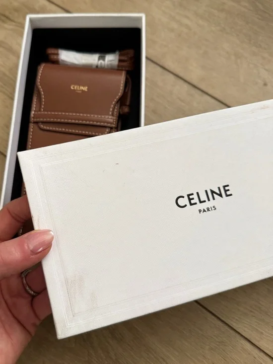 Celine Sunglass Case Brown Leather Box - Picture 5 of 8